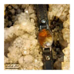 دستبند چرم (با سنگ جاسپر)