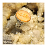 انگشتر نقره عقیق کهنه یمن (شرف اصلی)