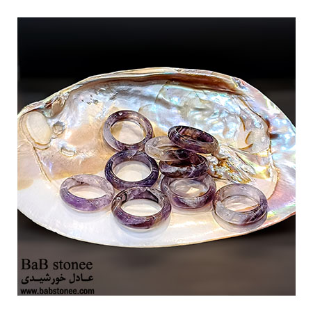 حلقه رینگ امیتیست حلقه رینگ سنگ آمیتیست - تصویر 1