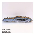 سنگ عقیق نیلی خال دار رنگی مرکزیت کریستال
